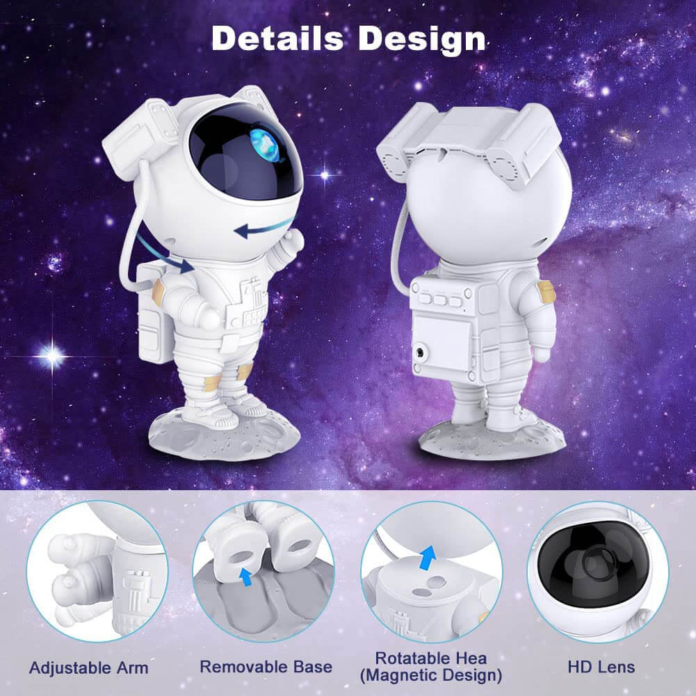 Astronaut Galaxy Projector Lamp - HomeFlair